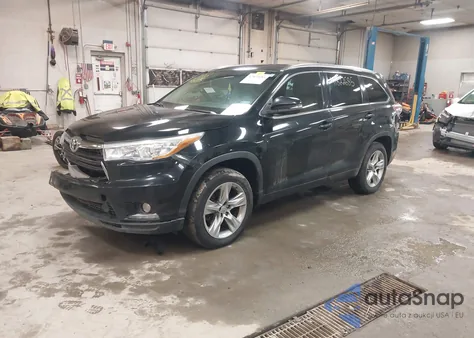 2015 Toyota Highlander Limited V6 from USA, damaged, VIN 5TDYKRFH9FS050982